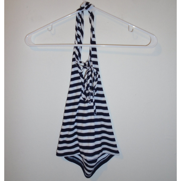 UO Project Social T Women's Tank Top Blue & White - Picture 3 of 4